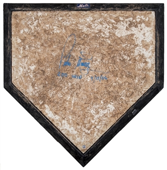 2006 Pedro Martinez New York Mets Game Used & Single Signed Home Plate Used on 04/19/06 (MLB Authenticated, Mets- Steiner & JSA)
